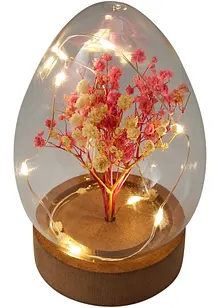 Soprammobile LED uovo con fiori secchi, bonprix