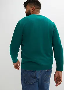 Maglione in filato fine con scollo a V, bonprix