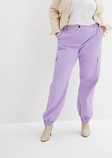 Pantaloni cargo elasticizzati con cotone, bonprix