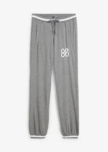 Pantaloni in felpa di misto cotone elasticizzato, bonprix