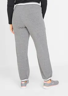 Pantaloni in felpa di misto cotone elasticizzato, bonprix