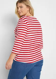 Maglia con maniche a 3/4 e scollo a barca, bonprix