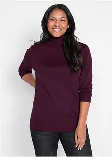 Maglione a collo alto in filato fine, bonprix