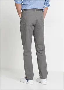 Pantaloni regular fit in twill di puro cotone, straight, bonprix