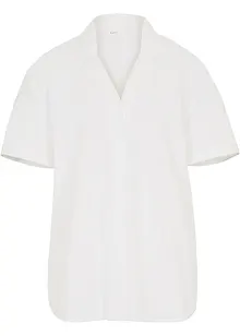 Camicetta casual oversize in misto lino leggero, bonprix
