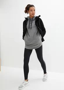Tuta sportiva con felpa lunga e leggings (set 2 pezzi), bonprix
