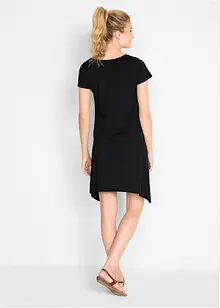 Abito corto in cotone con filato fiammato, bonprix