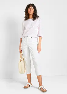 Pantaloni cropped in bengalina con fascia comoda in vita, bonprix