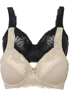 Reggiseno minimizer con spalline imbottite (pacco da 2), bonprix