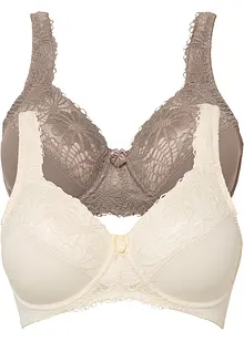 Reggiseno minimizer con spalline imbottite (pacco da 2), bonprix