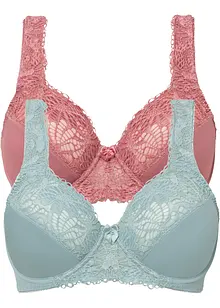 Reggiseno minimizer con spalline imbottite (pacco da 2), bonprix