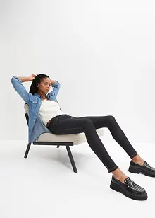 Leggings effetto jeans in misto cotone, bonprix
