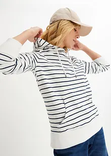 Felpa con cappuccio in misto cotone, bonprix