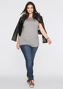 Maglia lunga in misto viscosa, bonprix