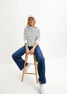 Felpa con cappuccio in misto cotone, bonprix