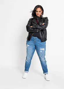 Jeans boyfriend, vita media, bonprix