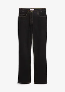 Jeans straight elasticizzati, vita media, bonprix