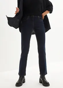 Jeans straight elasticizzati, vita media, bonprix