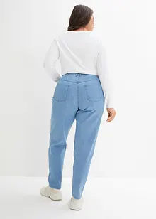 Mom jeans elasticizzati, vita alta, bonprix