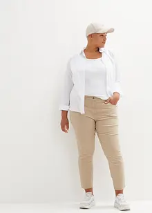 Pantaloni cropped a vita alta, bonprix