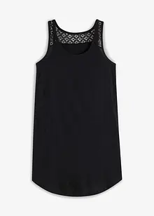 Abito in maglina di cotone con pizzo, bonprix