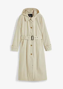 Cappotto stile trench con cappuccio staccabile, bonprix