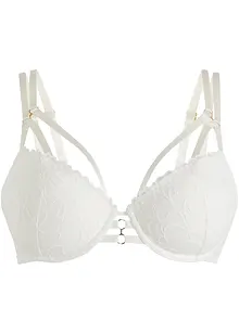 Reggiseno con coppe preformate, ferretto e accessorio dorato, BODYFLIRT