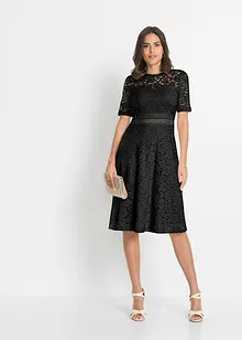Abito in pizzo con inserto a uncinetto, bonprix