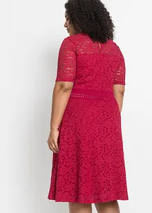 Abito in pizzo con inserto a uncinetto, bonprix
