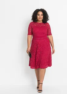 Abito in pizzo con inserto a uncinetto, bonprix