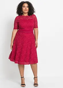 Abito in pizzo con inserto a uncinetto, bonprix