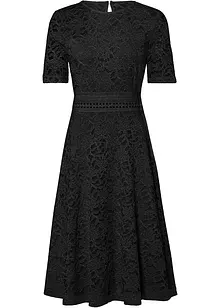 Abito in pizzo con inserto a uncinetto, bonprix