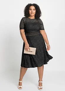 Abito in pizzo con inserto a uncinetto, bonprix