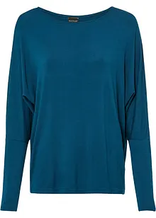 Maglia a maniche lunghe in misto viscosa morbido, bonprix