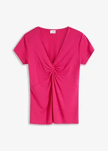 Maglia con nodo in misto viscosa, bonprix