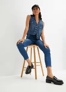 Gilet in jeans elasticizzato, bonprix