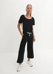 Tuta sportiva cropped a palazzo, bpc bonprix collection