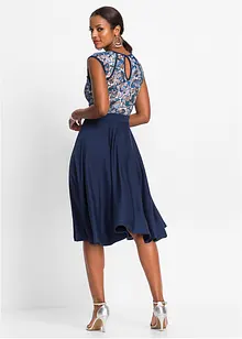 Abito midi con pizzo, bonprix