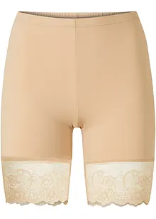 Pantaloncini anti sfregamento in poliammide rinfrescante con gambe in pizzo, bonprix