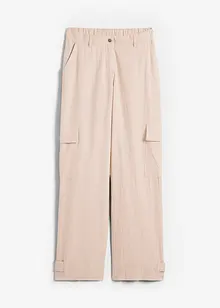 Pantaloni cargo in misto lino, bonprix