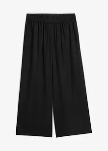 Pantaloni culotte cropped in viscosa, bonprix