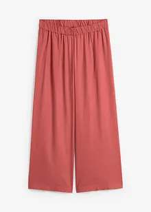 Pantaloni culotte cropped in viscosa, bonprix