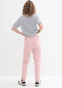 Pantaloni in misto lino con tasche e bottoni al fondo, bonprix