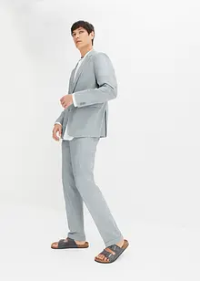 Completo in misto lino slim fit (2 pezzi) giacca e pantaloni, bonprix