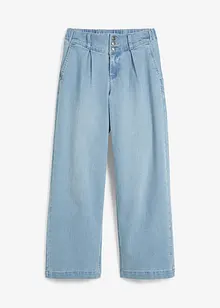 Jeans wide leg a vita alta con cinta comoda, bonprix