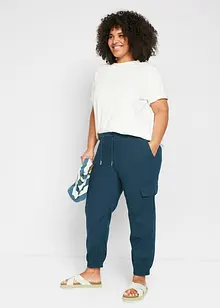 Pantaloni cargo in misto lino, bonprix