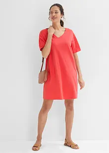 Abito t-shirt oversize con scollatura a V (pacco da 2), bonprix