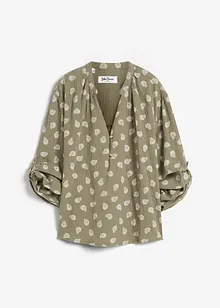 Blusa oversize in mussola fantasia, bonprix