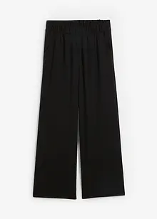 Pantaloni a palazzo in jersey operato, vita alta, bonprix