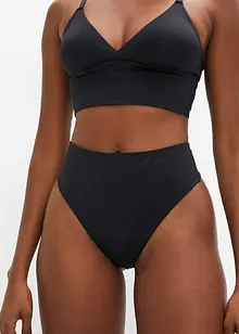 Perizoma a vita alta con effetto lucido (pacco da 2), bonprix